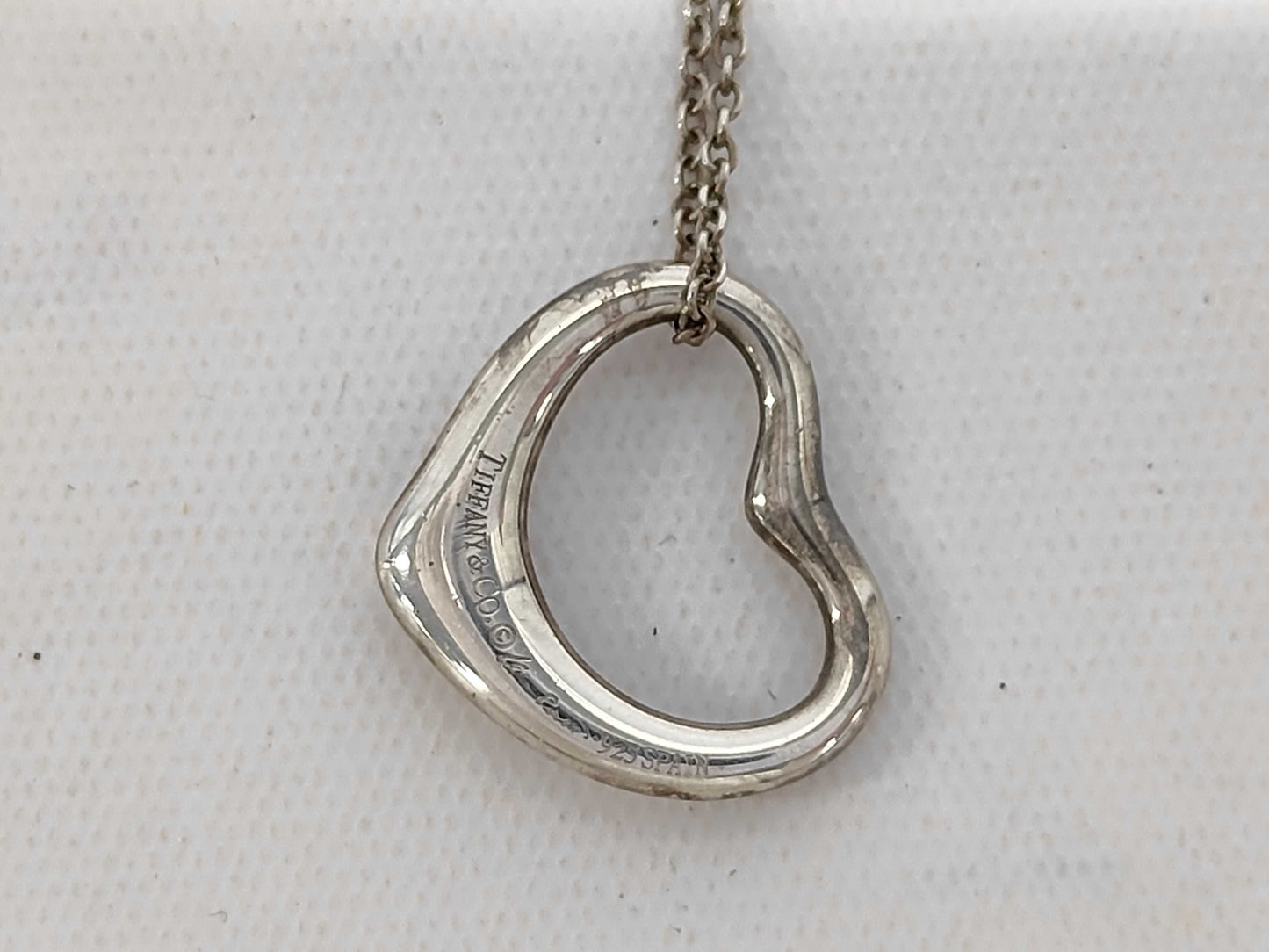 Tiffany & Co. SV925 Open Heart Necklace