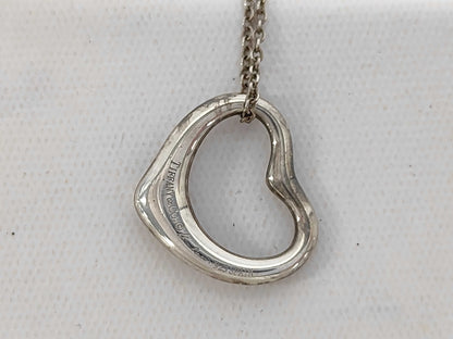 Tiffany & Co. SV925 Open Heart Necklace