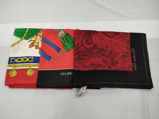 Dior Celine 3-piece scarf set