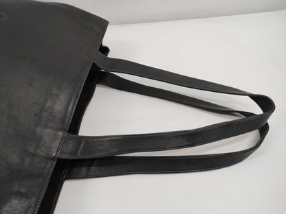 CHANEL Lambskin Leather Tote Bag with Coco Mark, Black